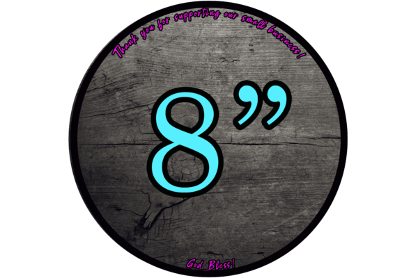 8” Custom Labels – Go Big for Maximum Visibility!